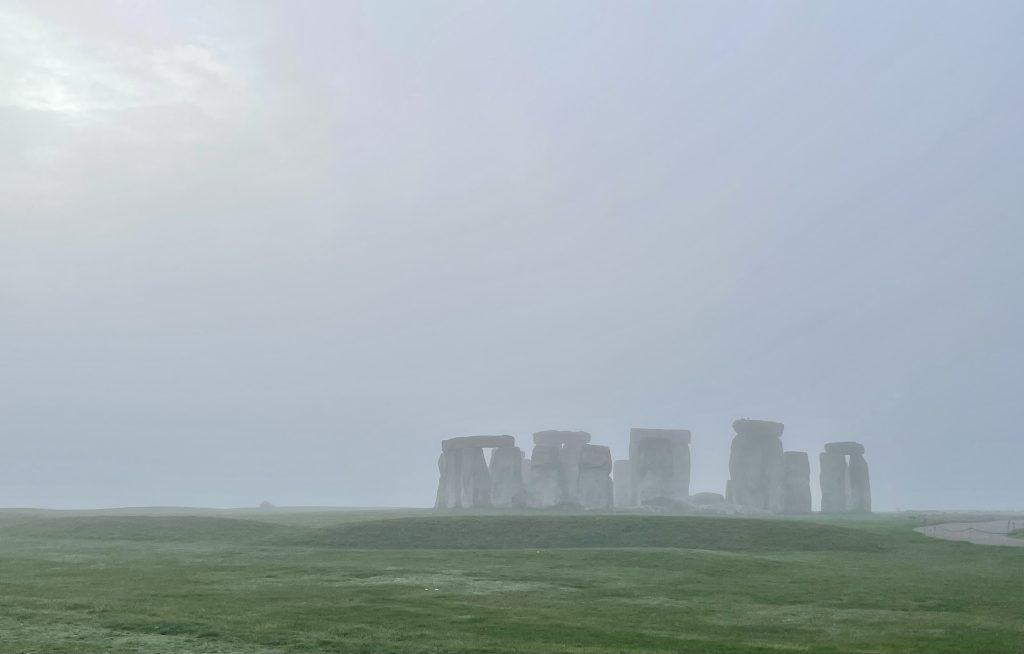 Stonehenge in the fog